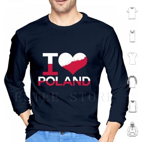 I Love Poland Heart Flag Hoodies Long Sleeve Poland Heart Flag Travel Country Homeland Ideas