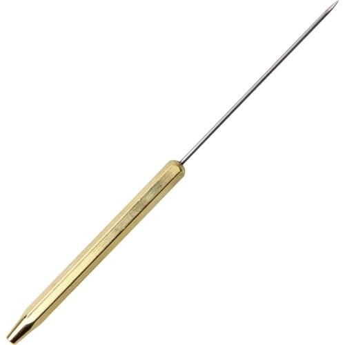Hyaena 1pcs Fly Tying Tools Brass Bodkin Dubbing Needle Handle Fishing Tool