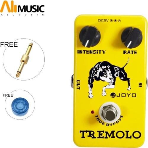 JOYO JF-09 Tremolo Guitar Effects Pedal Analog Tremolo Effects pedal stompbox Intensity Rate Adjustable True bypass
