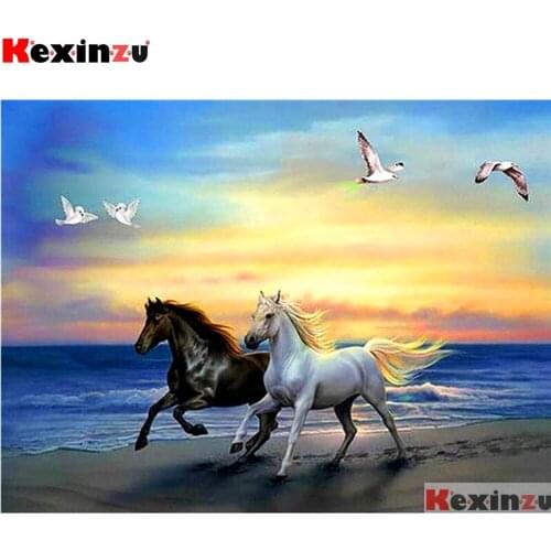 KEXINZU Full Square/Round 5d Diamond Painting-Sea horse-3d Embroidery Cross Stitch Mosaic Full Picture Of Rhinestone Decor Y1164