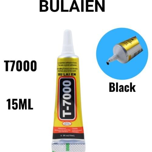 Bulaien T7000 15ML Black Contact Phone Repair Adhesive Electronic Components Glue With Precision Applicator Tip