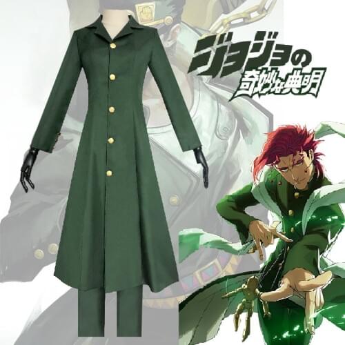 JoJo JoJos Bizarre Adventure Cosplay Noriaki Kakyoin Cosplay Costume Anime Cosplay Costume Wig Halloween Set 2020 New