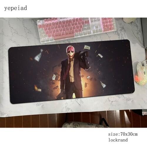 Payday mouse pad 800x300x4mm mats esports Computer mouse mat gaming accessories locrkand large mousepad keyboard games pc gamer