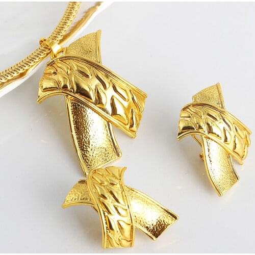 Fashion Jewelry Bohemia Jewelry Sets For Women Earrings Necklace Pendant Flower Jewelry For Engagement fashion Jewelry Findings