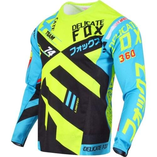 Motocross Racing 360 Divizion Jersey Mountain Bike Offroad Cycling Long Sleeve Motorbike Moto Green Clothes Mens