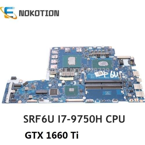 NOKOTION for Acer Nitro 5 AN515-54 Laptop motherboard SRF6U I7-9750H GTX 1650 GDDR5 NBQ5B11004 NBQ5811004 EH50F LA-H431P