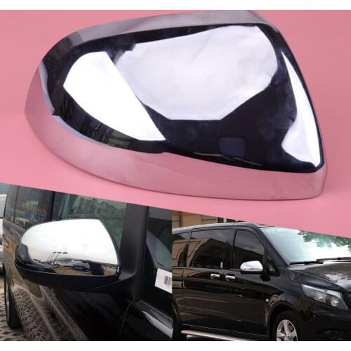New Right ABS Chrome Rearview Mirror Trim Cover Frame Fit for Mercedes-Benz Vito W447 2014 2015 2016 2017 2018