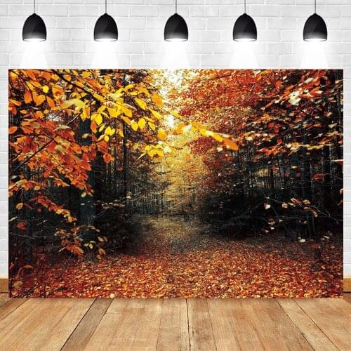 Yeele Autumn Backdrop Maple Forest Scene Photocall Portrairt Background Photography For Baby Photo Studio Photographic Photozone