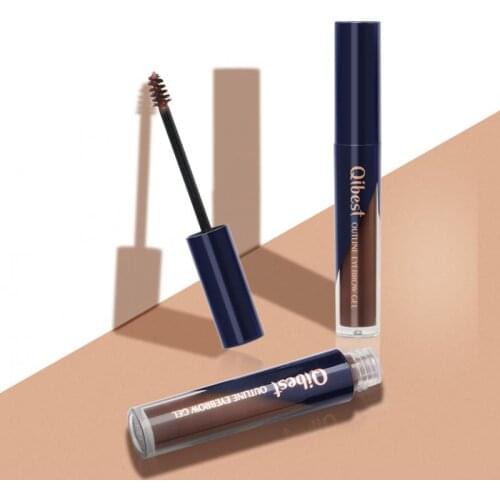 QIBEST Professional 3D Eyebrow Pomade Waterproof Eyebrow Paste Non-blooming Three-dimensional Thick Dyeing Eyebrow Cream TSLM1