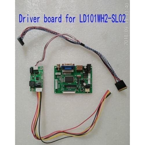 LCD Driver board For LG-LD101WH2-SL02 Dedicated Display Driver Board Support reversing priority IPS 1366*768 HDMI VGA AV