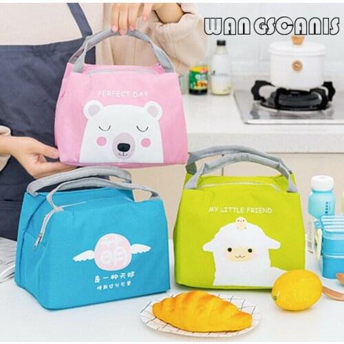 Unicorn Portable Lunch Bag Thermal Insulated Lunch Box Tote Cooler Bag Bento Pouch Lunch Container School Food Storage Bags