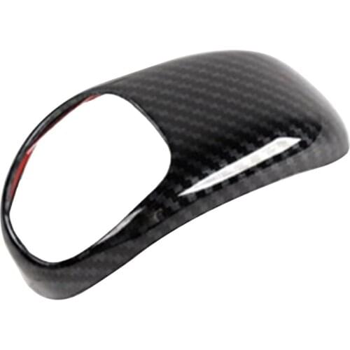 For Jeep Grand Cherokee 2014-2015 Carbon Fiber Gear Shift Knob Shifter Lever Cover Trim Decoration