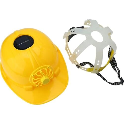 Solar Power Fan Helmet Outdoor Working Safety Hard Hat Construction Workplace ABS material Protective Cap Powered by Solar Panel