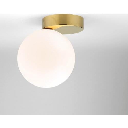 Modern Glass Ball Ceiling Light Living Room Globe White Ceiling Lamp Light Fixture mounted Lighting Luminiare Nordic Lamp