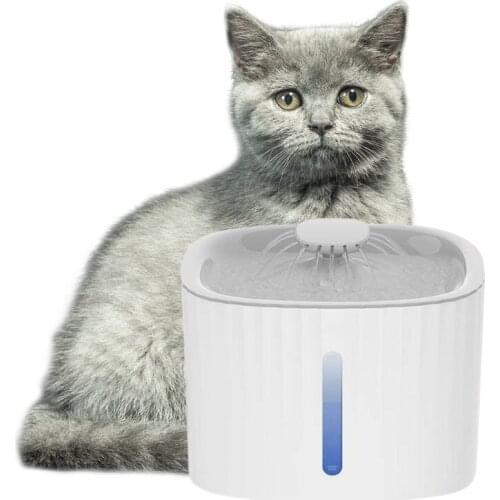 LED Water-Supply Indicator 24h Filtration without Intermittent Purification Super Quiet Pump Gift for Indooor Cat Pet