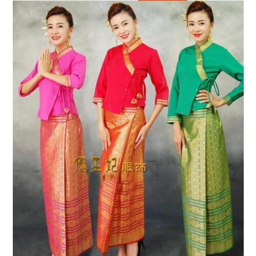 Thailand Restaurant&Hotel uniform Woman Thai style Waiter uniform