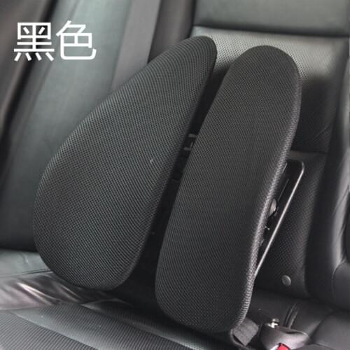 Universal Breathable Car Seat Chair Back Massage Lumbar Support Waist Cushion Mesh Cushion Pad For Car Office Home Car Styling