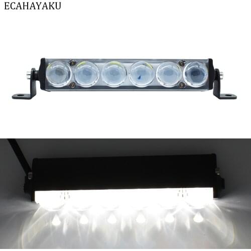 1 piece 7 inch LED Work Light Bar Projector Lens Ultra Slim 30W LED Bar Light for Jeep off-road SUV Truck 4x4 Boat Train 12V 24V