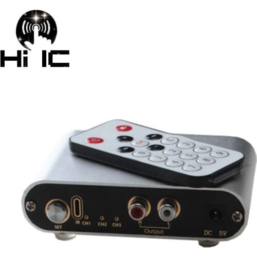 3 Input 1 Output/1 Input 3 Output 2 way Audio Signal Switcher Switch Splitter Selector Box Sound Video with Remote Control RCA