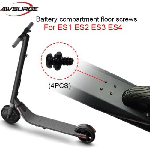 4PCS Bottom Battery Cover Screws Stainless Steel Metal Screws for Ninebot ES1 ES2 ES4 Electric Scooter Repaired Parts