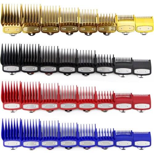 8Pcs/Set Universal Restriction Limit Comb Hair Clipper Accessories Coloring 1.5/3/4.5/6/10/13/19/25MM Replacement Styling