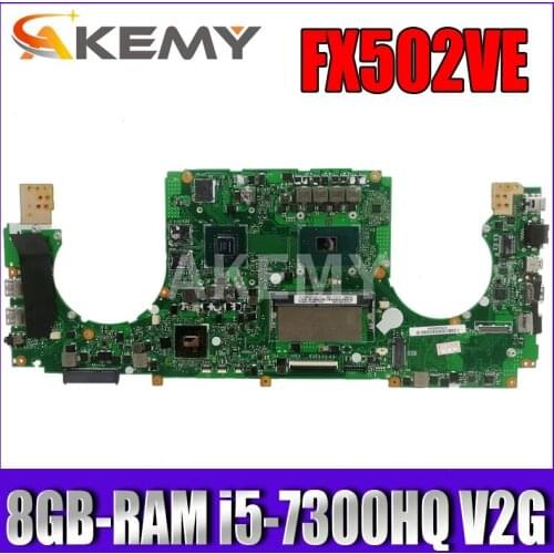 90NB0F10-R01300 Motherboard For Asus FX502VE FX502VD FX502V Laptop Motherboard Mainboard 8GB-RAM i5-7300HQ GTX1050TI (V2G)