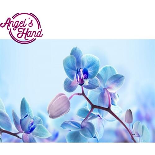 Stone,Orchid,Diamond Painting,Magnolia,Diamond Embroidery,Cross Stitch,DIY,Crystal,Round Rhinestone,Home Decoration,Crafts,Art