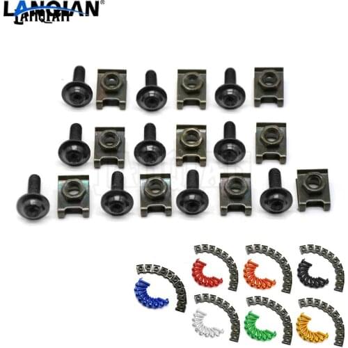6mm motorbike body work fairing bolts screws For Benelli BJ600GS honda goldwing gl1800 hornet 600 hornet cb600f magna 750