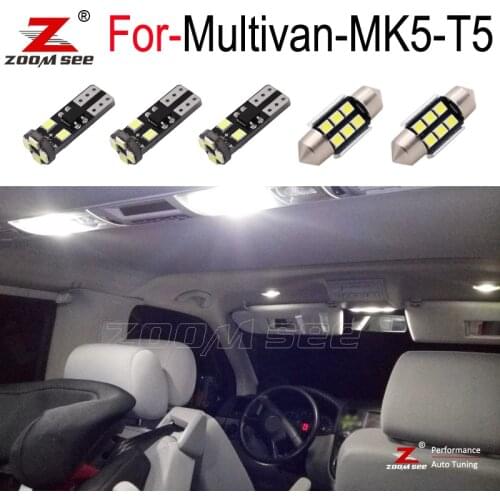 18pcs LED Interior reading dome map Lights bulb Kit for Volkswagen Accessories for Multivan MK5 T5 ( 2003 to 2015 )