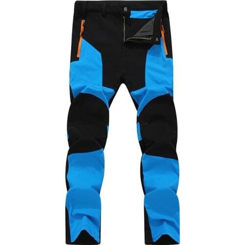 Summer Men Anti-UV Quick Dry Pant Outdoor Camping & Hiking Windproof Waterproof Breathable Elastic Male Trousers L-4XL