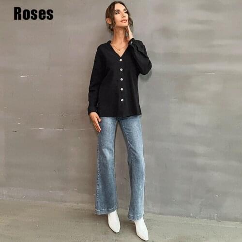 Женские черные рубашки LISCN China At AliExpress
