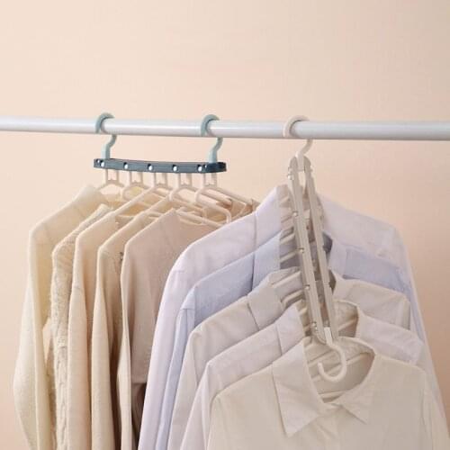 Multifunctional 5 in 1 Folding Hangers Clothes Pants Storage Rack Save Space Wardrobe Organization