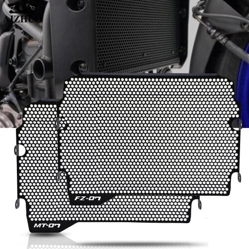 Motorcycle Aluminum Radiator Guard Protector Grille Grill Cover Protection FOR YAMAHA MT-07 FZ-07 MT07 MT 07 2018 2019 2020 2021