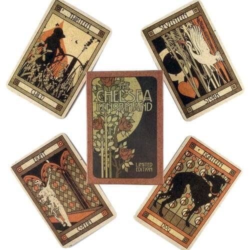 Chelsea Lenormand Oracle Cards Leisure Party Table Game High Quality Fortune-telling Prophecy Tarot Deck With Guide Book
