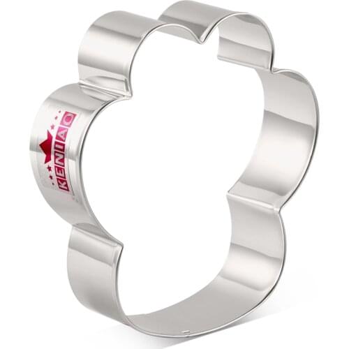 KENIAO Dog Paw Cookie Cutter for Homemade Dog Biscuits Treats - 8.6 x 9 cm - Biscuit and Fondant Cutter - Stainless Steel