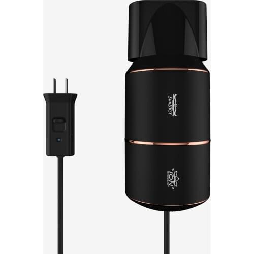 UOODI Portable Double Voltage Handle-less Hair Dryer Speical for Travel 220V-240V 50/60hz 1600W/1800W Air Collecting Anion SG-08