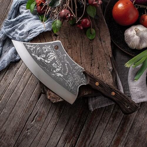 3 Types Handmade Chef Boning Knife Meat Cleaver Forged Chopping Slicing Knife Cooking Tools