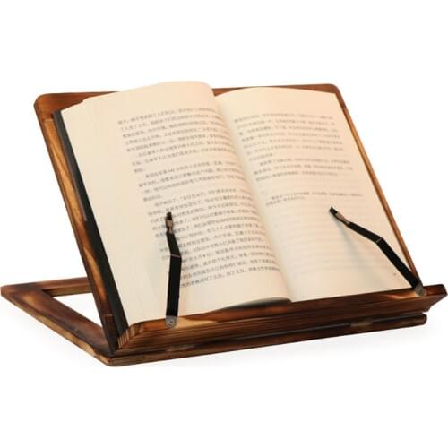 Easy Reading Folding Wooden Pine Frame Reading Bookshelf Book Reading Bracket Tablet PC Support Stand Table Magazine Holder