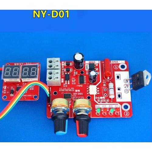 AC 9-12V 3W 50/60HZ Spot Welder Single Pulse Time Control Board 41A Current Controller 0.36 Digital Tube Display Spot Welding