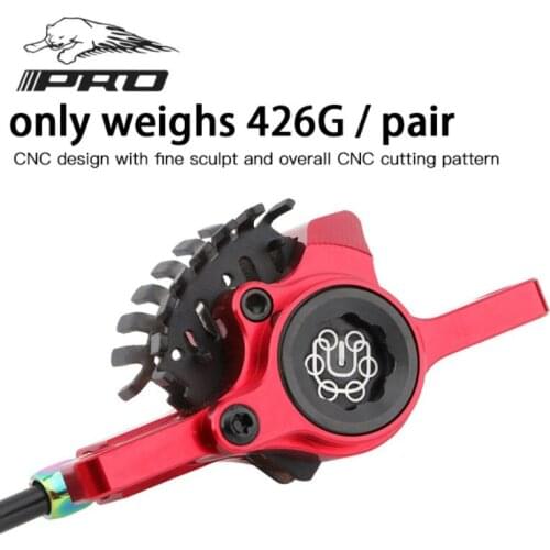 Bicycle Disc Brake MTB Brake Hydraulic Brake Calipers Front Rear 800mm/1400mm Bicycle Oil Pressure Disc Brake Set