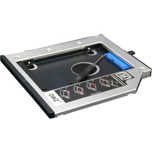 WZSM New 12.7mm 2nd HDD SSD Hard Drive Caddy Adapter bracket for LENOVO Thinkpad W700 W701 R400 R500