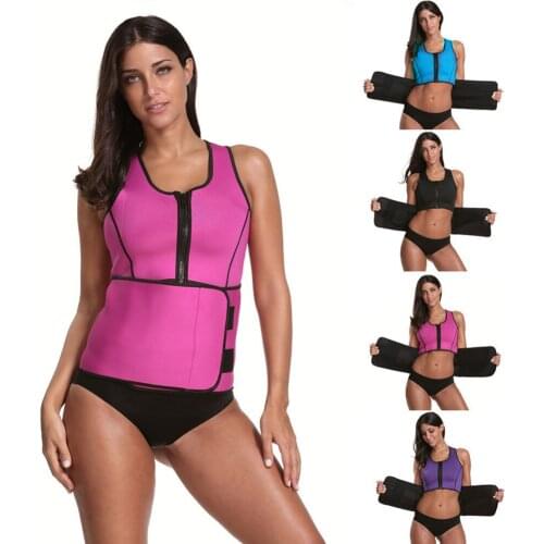 Women Waist Trainer hot shaper accelerating heat abdomen waist slimming thin sweating vest sports sauna vest neoprene corset