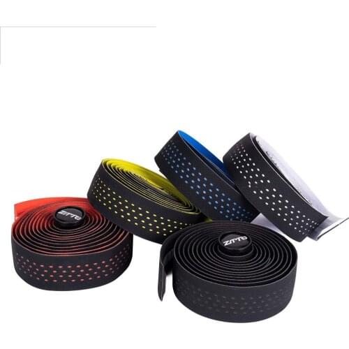 ZTTO Soft Breathable Bike Handlebar Tape Cork EVA PU Bar Tape Professional Cycling Damping Anti-Vibration Wrap With 2 Bar Plug