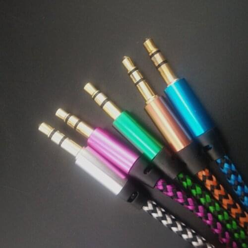 1 meter 3.5 mm male to male jack car audio cable FOR BMW 1 2 3 4 5 6 7 Series X1 X3 X4 X5 X6 325 328 F30 F35 F10 F18 GT