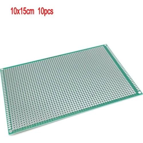 10pcs 100x150 mm Double Side Prototype PCB Universal Printed Circuit Board Protoboard For Arduino