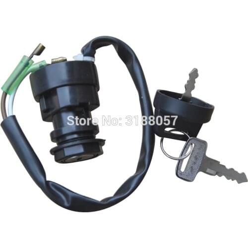 2 WIRE QUAD ATV IGNITION SWITCH, 2 KEYS FITS: YAMAHA BLASTER YFS 200 88-06