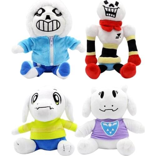 4pcs/lot 22-30cm Undertale Sans Papyrus Asriel Toriel Plush Toys Undertale Plush Doll Soft Stuffed Toys for Children Kids Gifts