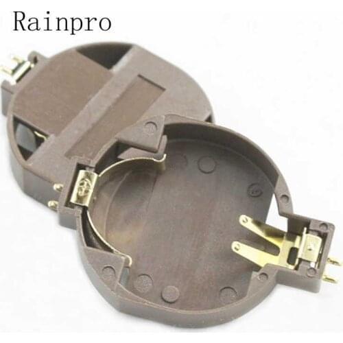 Rainpro 5PCS/LOT BS-10 CR2032 3V Environment-friendly horizontal patch gold-plated button battery holder