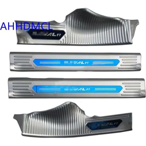 Car Welcome Pedal Threshold Strip Door Sill Strip For Great Wall Haval F7 2019 2020