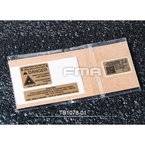 FMA PEQ-15 F1/F3 battery box sticker